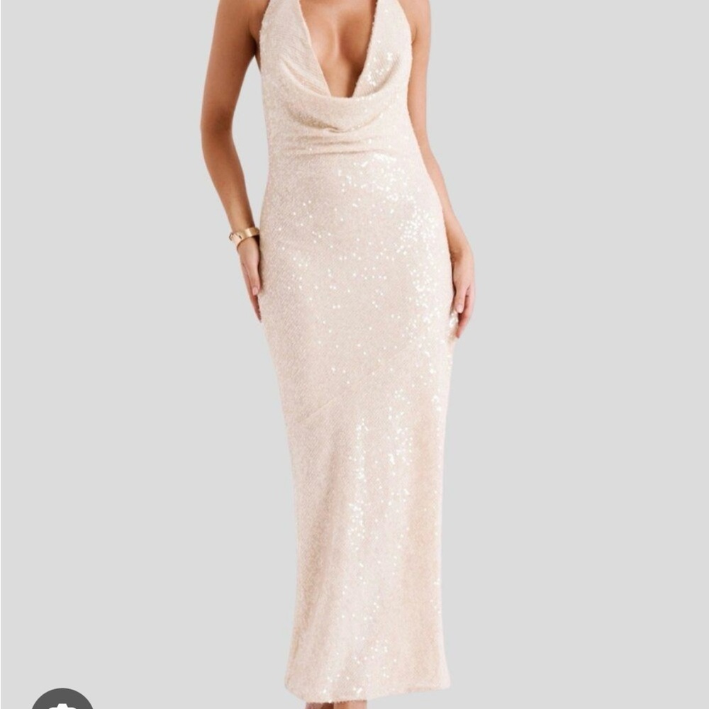 Meshki Blakely cream dress